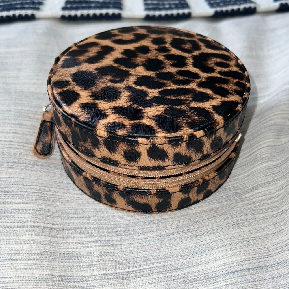 Leopard Travel Jewelry Case